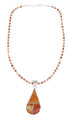 Navajo Oyster Shell Genuine Sterling Silver Bead Necklace Set JX125540